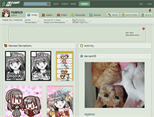 Tablet Screenshot of nyanco.deviantart.com