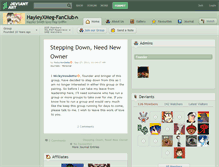 Tablet Screenshot of hayleyxmeg-fanclub.deviantart.com