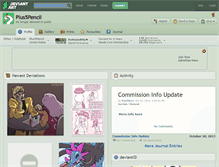 Tablet Screenshot of plus5pencil.deviantart.com