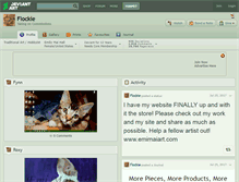 Tablet Screenshot of flockie.deviantart.com
