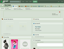 Tablet Screenshot of pat-sidek.deviantart.com