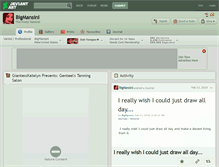 Tablet Screenshot of bigmansini.deviantart.com