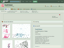 Tablet Screenshot of deathskater.deviantart.com