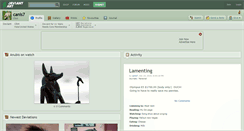 Desktop Screenshot of canis7.deviantart.com