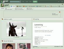 Tablet Screenshot of canis7.deviantart.com