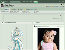 Tablet Screenshot of msabrehaven.deviantart.com