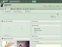 Tablet Screenshot of popcrunch.deviantart.com