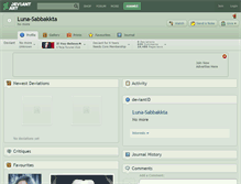 Tablet Screenshot of luna-sabbakkta.deviantart.com