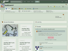 Tablet Screenshot of booklover41.deviantart.com