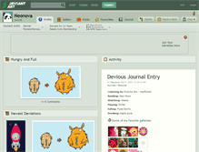 Tablet Screenshot of neonova.deviantart.com