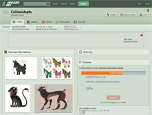 Tablet Screenshot of calliasadopts.deviantart.com