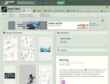 Tablet Screenshot of ame-yuku.deviantart.com