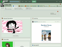 Tablet Screenshot of kratos-kid.deviantart.com