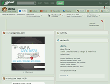 Tablet Screenshot of dizzia.deviantart.com