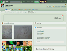 Tablet Screenshot of lone-heart.deviantart.com