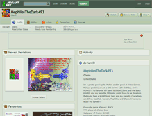 Tablet Screenshot of mephilesthedark493.deviantart.com
