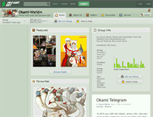 Tablet Screenshot of okami-world.deviantart.com