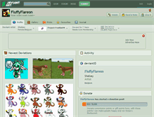 Tablet Screenshot of fluffyflareon.deviantart.com