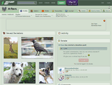 Tablet Screenshot of m-paws.deviantart.com