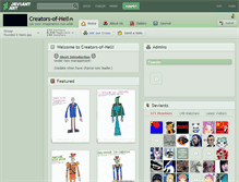 Tablet Screenshot of creators-of-hell.deviantart.com