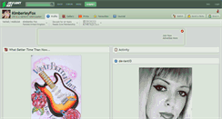 Desktop Screenshot of kimberleyfox.deviantart.com