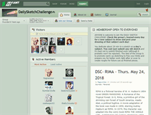 Tablet Screenshot of dailysketchchallenge.deviantart.com