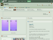 Tablet Screenshot of kagoe95.deviantart.com