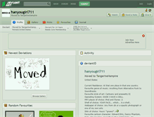 Tablet Screenshot of hanyougirl711.deviantart.com