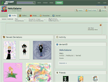 Tablet Screenshot of nekosalame.deviantart.com