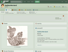 Tablet Screenshot of madisonnewland.deviantart.com