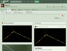 Tablet Screenshot of fenr-i-r.deviantart.com