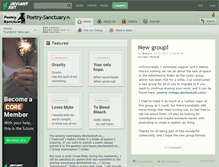 Tablet Screenshot of poetry-sanctuary.deviantart.com