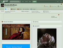Tablet Screenshot of bloodandredroses.deviantart.com