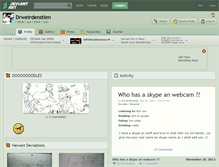 Tablet Screenshot of drweirdenstien.deviantart.com