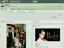 Tablet Screenshot of pasht-re.deviantart.com