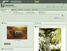 Tablet Screenshot of happykootie.deviantart.com