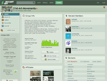 Tablet Screenshot of 21st-art-movements.deviantart.com