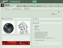 Tablet Screenshot of kiahrah.deviantart.com