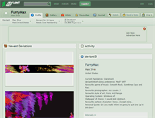 Tablet Screenshot of furrymax.deviantart.com
