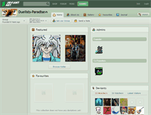 Tablet Screenshot of duelists-paradise.deviantart.com