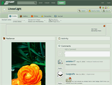 Tablet Screenshot of linearlight.deviantart.com
