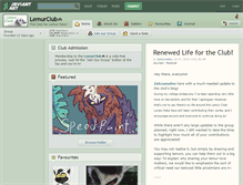 Tablet Screenshot of lemurclub.deviantart.com