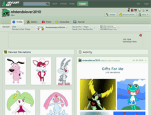 Tablet Screenshot of nintendolover2010.deviantart.com