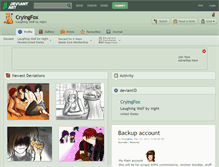 Tablet Screenshot of cryingfox.deviantart.com