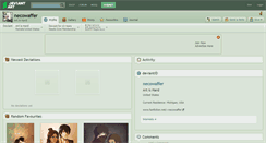 Desktop Screenshot of necowaffer.deviantart.com