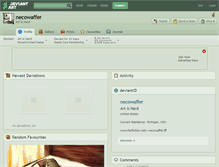 Tablet Screenshot of necowaffer.deviantart.com