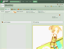 Tablet Screenshot of natsumimew.deviantart.com