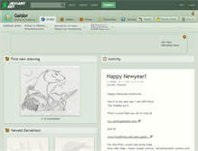 Tablet Screenshot of galdor.deviantart.com