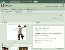 Tablet Screenshot of paperwind.deviantart.com