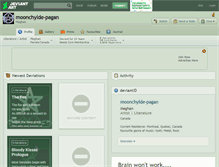 Tablet Screenshot of moonchylde-pagan.deviantart.com